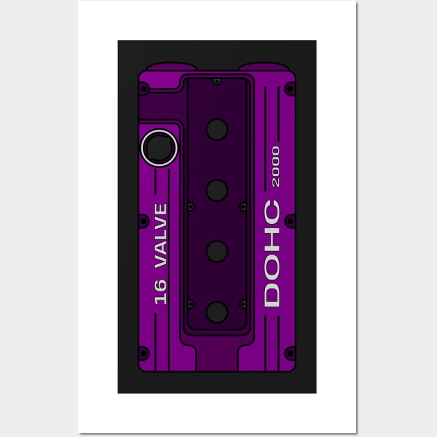 Purple 4G63 Wall Art by turboosted